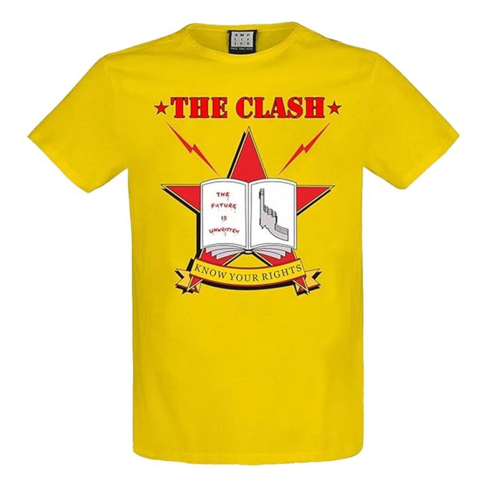 The Clash Unisex Adult Know Your Rights T-Shirt / Yellow